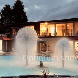 Fontaines d'eau extérieures uniques pour jardin avec acier inoxydable 304 pour aménagement paysager moderne, usage en lac et hôtel - Product Image 1