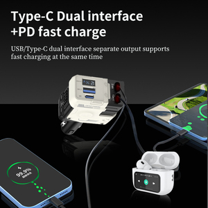 Caricabatterie da Auto Retrattile 4 in 1 USB Tipo C 120W Super Veloce per <span class=keywords><strong>iPhone</strong></span>, Adattatore Personalizzabile con LOGO - Product Image 4