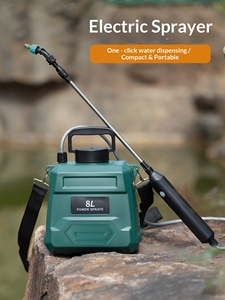 Pulvérisateur électrique 8L haute pression rechargeable pour pesticides, machine de pulvérisation agricole, usage domestique et jardinage, désinfection, pulvérisation d'eau - Product Image 1