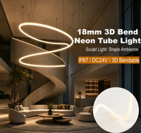 360 °   Tube lumineux néon flexible 3D, étanche IP67, DC24V, pour intérieur, extérieur, discothèque, chambre d'hôtel, maison - Vente en gros chinoise
