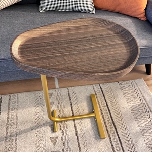 <span class=keywords><strong>VASAGLE</strong></span>-Table d'Appoint de Canapé Moderne Type C avec Cadre en Métal Doré, Mobilier de Salon KD, Facile à Assembler, Table Basse Antique - Product Image 3