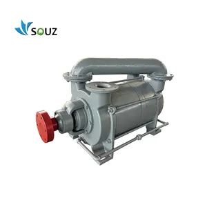 SOUZ DLV 시리즈 2 단 오일 링-0.098MPa 베어 샤프트 진공 펌프 20m 3/분 SS304 임펠러 2SK-20 액체 링 진공 펌프