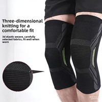Genouillères de sport antidérapantes respirantes en spandex à haute élasticité avec fermeture à enfiler pour hommes et femmes, protection professionnelle