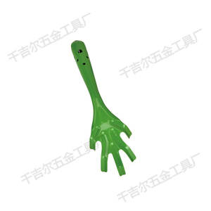 Râteau de jardin en plastique bleu pour enfants et adultes, outil léger et durable pour l'excavation de sable et la plantation de légumes, utilisation en extérieur - Product Image 2