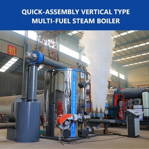 Nieuwe industriële verticale vuurbuis hogedruk kleine 500kg/uur gas olie LPG biomassa stoomketel - Product Image 3