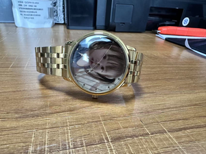 Montre personnalisée avec cadran imprimé photo numérique, bracelet en acier inoxydable, boîtier 42 mm 9 mm, verre quartz, étanche, unisexe, mode, affaires - Product Image 3