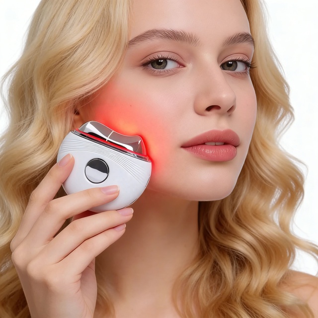 New Upgrade Hot Cold Beauty Device Anti Aging Wrinkle Removal Face and Neck Lifting Body Gua Sha Heating Cooling Facial Massager