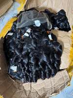 Наборы кудрявых волос Bouncy Curly Hair от одного донора с HD кружевными фронтальными закрытиями 2x6, 4x4, 5x5, 6x6, 7x7, 9x6, 13x4, 13x6, натуральные бирманские кудрявые волосы