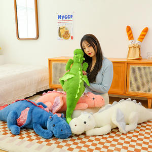 Nuevo <span class=keywords><strong>Dino</strong></span> 50cm Matcha lindo dragón bebé muñeco de peluche dormitorio almohada gato y perro jugar con juguetes de peluche mascota regalo de vacaciones - Product Image 1