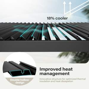 Fabricants de pergolas imperméables d'extérieur Volets électriques 12x16 <span class=keywords><strong>Piscine</strong></span> Pergola modulaire en aluminium avec coin salon - Product Image 2