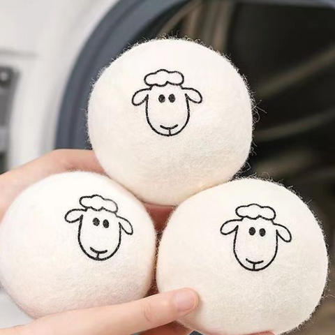 Premium Natural Wool Dryer Balls XL Smart Sheep Wool Softener for Dryer Replaces Laundry Sheets Discs Made New Zealand Wool