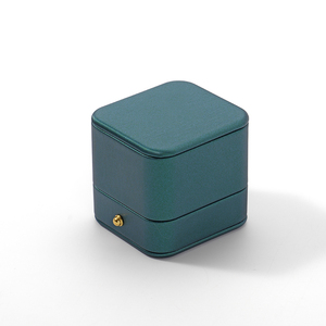 FANXI - Cajas de Embalaje de Joyería de Piel Sintética Moderna al por Mayor, Caja Organizadora de Anillos de Terciopelo Personalizada de Lujo - Product Image 5