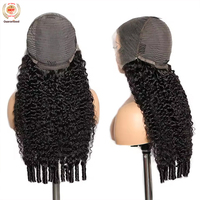 Peluca de Cabello Humano Rizado Birmano al por Mayor, Peluca de Cabello con Cutícula Alineada, Peluca Frontal de Encaje HD 13x6 sin Pegamento de Cabello Humano Virgen