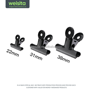 Metall Farb <span class=keywords><strong>binder</strong></span> Clips Schwarz Büroklammer 22 MM Büro Schul bedarf Schreibwaren Binde zubehör Dateien Dokumente - Product Image 3