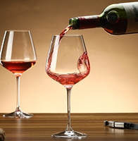 Fabricants de verres en gros – Verres à vin classiques hauts personnalisés en cristal soufflé à la main pour vin rouge avec logo