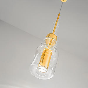 โคมไฟระย้าสไตล์นอร์ดิกแบบไม้ไผ่ผสมกระจก ดีไซน์หรูหรา ประกอบเองได้ เหมาะสำหรับห้องนั่งเล่น ห้องรับประทานอาหาร ห้องนอน โคมไฟห้อยเพดานเรียบง่ายทันสมัย - Product Image 5