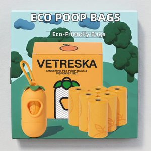 시트러스 향 생분해성 강아지 배변 봉투, 산책용 특대형 두꺼운 반려동물 배변 봉투, 강아지 및 고양이 배변 처리를 위한 PLA 소재 개인 위생용품 - Product Image 2