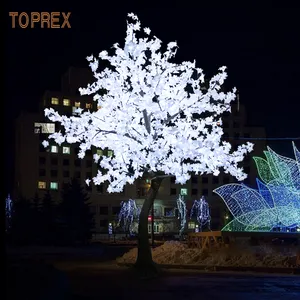 Lanskap proyek Outdoor simulasi lampu Led buatan pohon Maple Jepang