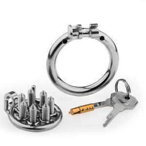 Jaula de Castidad Masculina de Acero Inoxidable, Anillo para Pene BDSM con Candado para Hombres, Juguetes Sexuales para Sissies - Product Image 3