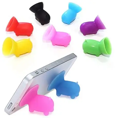 Custom Silicone Mobile Phone Accessories Cute Animal Fat Pig Subber Sucker Holder Stand For Cell Phone For all phone