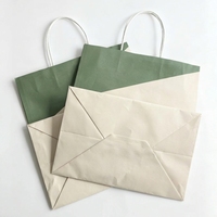 Sacs en papier kraft blanc avec corde, gaufrage personnalisé, fond large, écologiques, recyclables, pour emballage alimentaire à emporter (chewing-gum), vente en gros