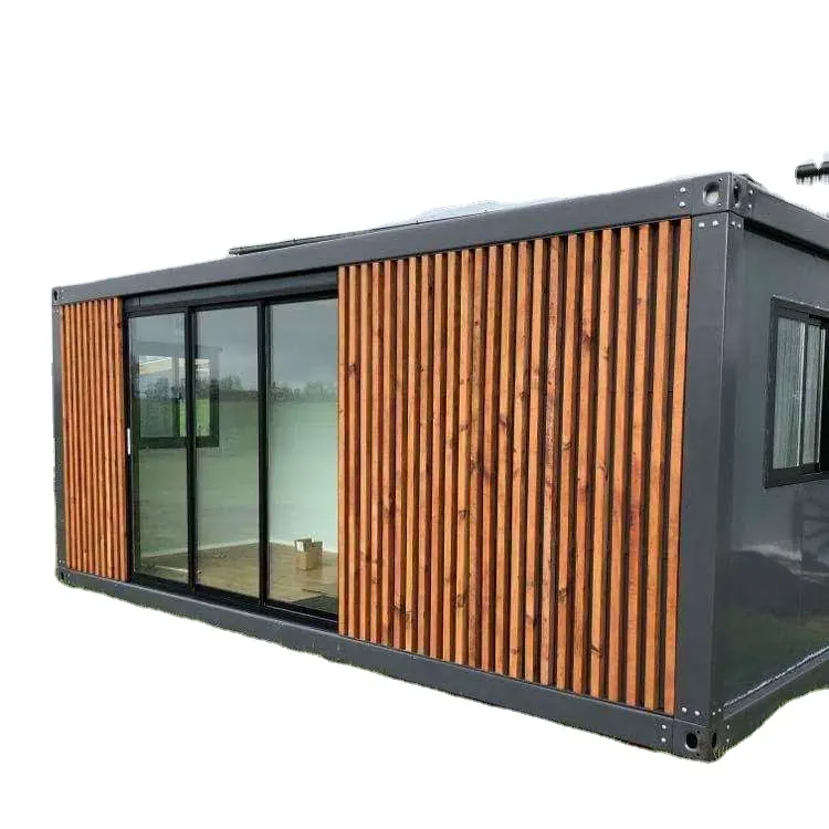 Beautiful Prefab Container Homes New Zealand Style Steel Structure Wood Decoration Container House
