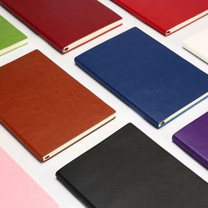 A5 PU Notebook Hardcover Diary Notebook High Quality Line Pages <b>Bookmark</b> Journal Enterprise Customization logo - Product Image 3
