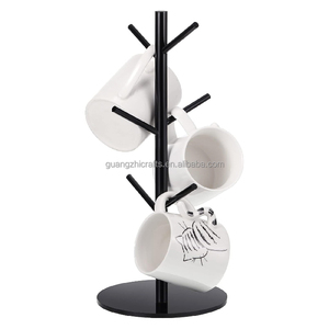 14 inch Acrylic cốc cà phê chủ cây hình Acrylic tổ chức với 6 móc có thể tháo rời Mug đứng - Product Image 3