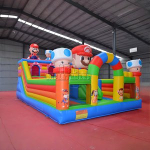 Château gonflable commercial Mario, combo château gonflable, équipement de terrain de jeu en PVC pour enfants, location pour événements - Product Image 1