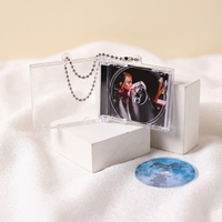 Boîte à CD miniature NFC personnalisée, porte-clés en acrylique, mini album musical personnalisé, breloque en acrylique, souvenir, cadeau