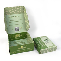 Boîtes en papier plat personnalisées avec logo imprimé, cartons ondulés, boîtes d'expédition en papier kraft découpées et pliées