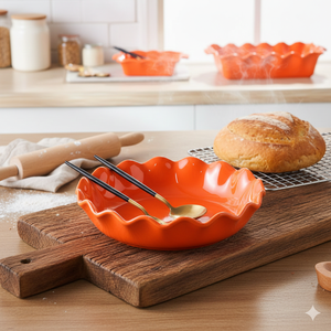 Set di Stoviglie per Casa e Cucina, <span class=keywords><strong>Teglia</strong></span> <span class=keywords><strong>Rettangolare</strong></span> Resistente per Uso Quotidiano, Grande <span class=keywords><strong>Teglia</strong></span> per Lasagna - Product Image 6