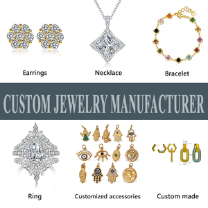 Sản xuất đồ trang sức đặt làm riêng, bộ trang sức Moissanite cao cấp, độc quyền dành cho bạn - Trang sức độc đáo được thiết kế riêng cho bạn. - Product Image 1