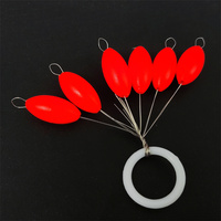 Flotteurs de pêche ovales en mousse EPS de couleur rouge pour la pêche en mer