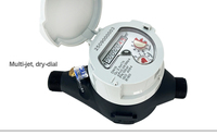 Compteur d'eau compact multi-jets en plastique IP68 LXSG-15N pour usage résidentiel, léger, économique, type N, OEM
