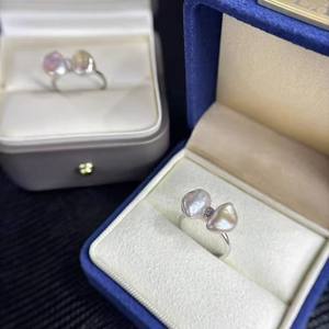 อุปกรณ์ทำเครื่องประดับมุก DIY 10537 แหวนเงินแท้ S925 แฟชั่นทันสมัย เครื่องประดับเงิน ลูกปัดขนาด 8-10 มม. ขนาด 6 มม. 8 มม. พร้อมฐานเปล่า - Product Image 5