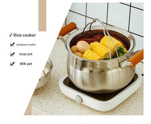 Colador para Cocina, Colador de Acero Inoxidable con Mango, Colador de Pasta 18/8 para Pasta, <span class=keywords><strong>Espagueti</strong></span>, Verduras, Frutas - Product Image 2