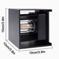 Support de lampe G9 étanche pour intérieur/extérieur, applique murale LED carrée, vendue pour la maison, le salon en Europe