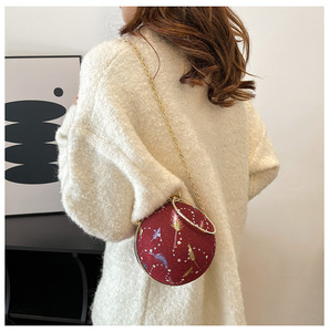 ZPB2862 Sacs à Main Femme en PU Tendance 2025 Pochettes et Sacs <span class=keywords><strong>Bandoulière</strong></span> de Haute Qualité avec Design Plumes Pailletées - Product Image 2