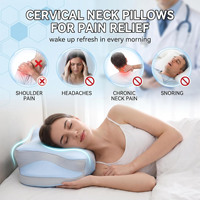 Oreiller cervical ergonomique en mousse à mémoire de forme à récupération lente et rafraîchissante pour le soutien du cou et le soulagement de la douleur