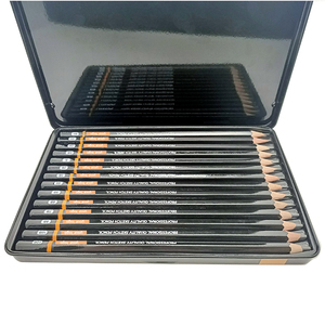 Set di Matite da Disegno in Legno di Alta Qualità Personalizzate per Artisti Professionisti HB 2B 4B <span class=keywords><strong>6B</strong></span> 8B in Scatola di Latta - Product Image 2