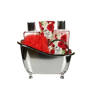 Elegan Rose Moisture Body Wash Bathtub Mandi Hadiah untuk Lady