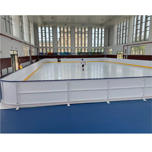 Système mobile de patinoire artificielle synthétique pour extérieur et intérieur / Panneaux de protection en aluminium / Clôture de patinoire résistante aux impacts et à la densité - Product Image 2