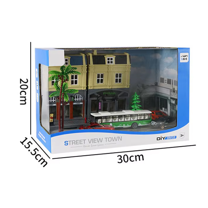 Maquette De Ville 1/64 Pour Diorama - Bâtiments, Parking, Jouet DIY, Multi-couleur, Neuf