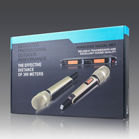 Système de microphone sans fil UHF SKM9000, ensemble de microphones dynamiques portatifs à double canal pour les spectacles sur scène, les DJ, le karaoké, l'église