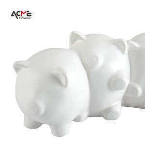 Alcancía de cerámica para niños y niñas, accesorio de tres cerditos, Ahorrador de dinero, Banco de monedas, novedad - Product Image 5