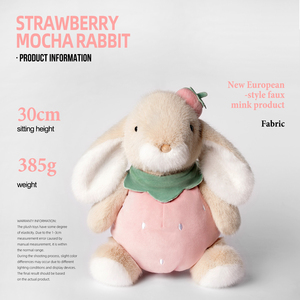 Bobova Conejito Adorable de 30 cm, Relleno de Algodón PP Súper Suave, Regalo de Cumpleaños para Niños, Peluche de Conejo - Product Image 1