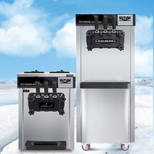 Máquina de helados de servicio suave de tres sabores para hacer helados comerciales a precio competitivo - Product Image 2