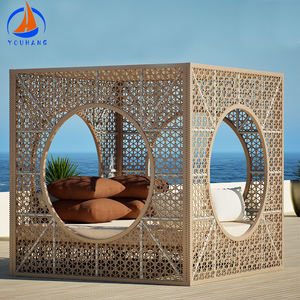 Hot Selling Wholesales New Patio <strong>Canopy</strong> Bed Round <strong>Daybed</strong> Lounge <strong>Outdoor</strong> Furniture Metal <strong>Outdoor</strong> Sunbed Egg Sun Bed <strong>with</strong> <strong>Canopy</strong> - Product Image 1