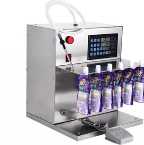 <b>Coffee</b> Milk Essential Oil Detergent <b>Liquid</b> Water Premade Bag Doypack Dosing <b>Liquid</b> Fruit Juice Spout Pouch Filling Machine - Product Image 5